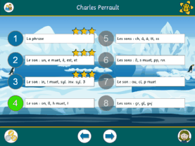 menu activités