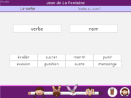 Le verbe devient un nom et un nom devient un verbe.