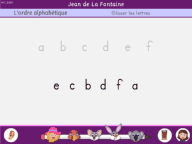 L'ordre alphabétique