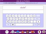 L'ordre alphabétique