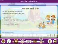 Compréhension de textes