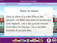 Les textes pour les classes