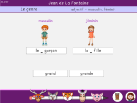 Le genre des adjectifs